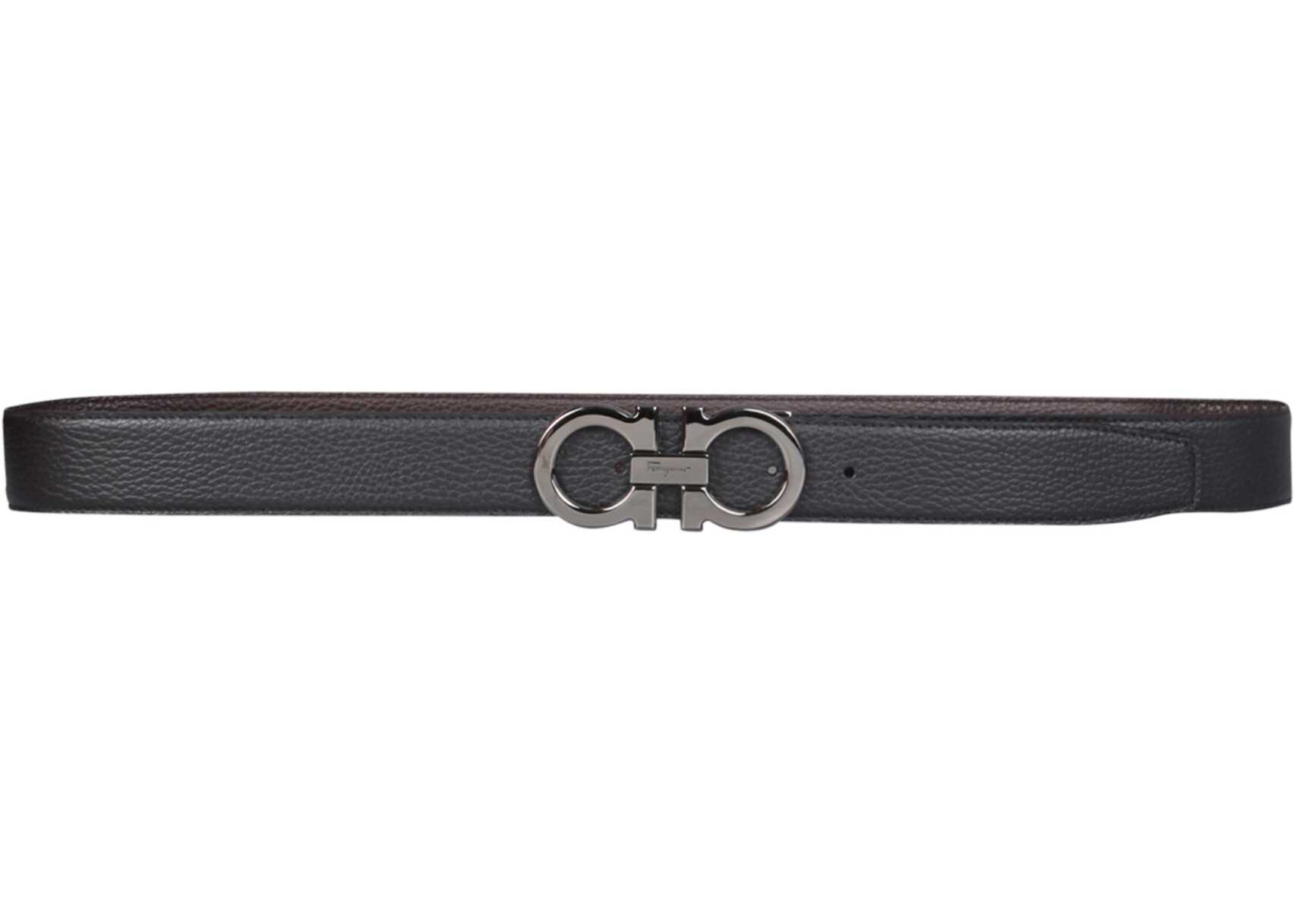 Salvatore Ferragamo Reversible Gancini Belt 689134_679710NERO BLACK