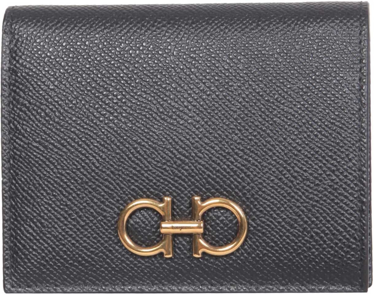 Salvatore Ferragamo Gancini Wallet 726512_22D780NERO BLACK