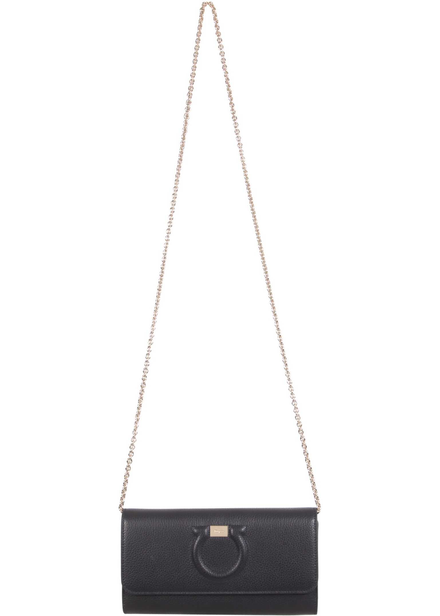 Salvatore Ferragamo Gancini Shoulder Bag 736965_22D292NERO BLACK