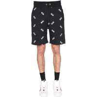 Pantaloni scurti Bermuda With All Over Logo Print Barbati