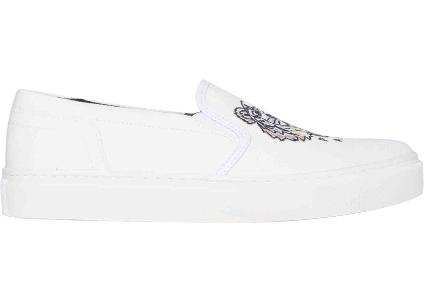 Kenzo K-Skate Slip-On Sneakers FC52SN100_F7101 WHITE