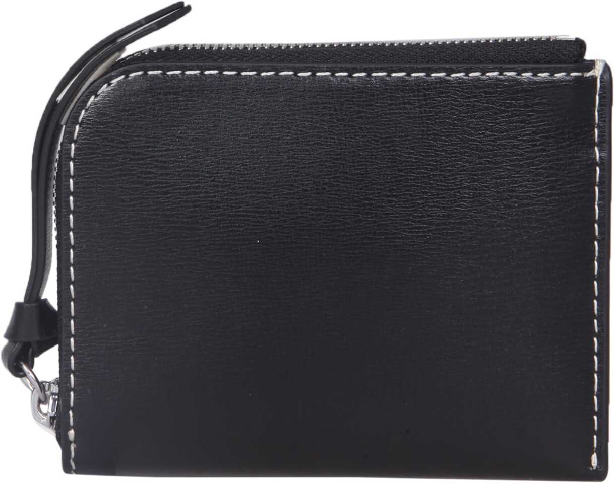 Ganni Leather Wallet A3897_099 BLACK