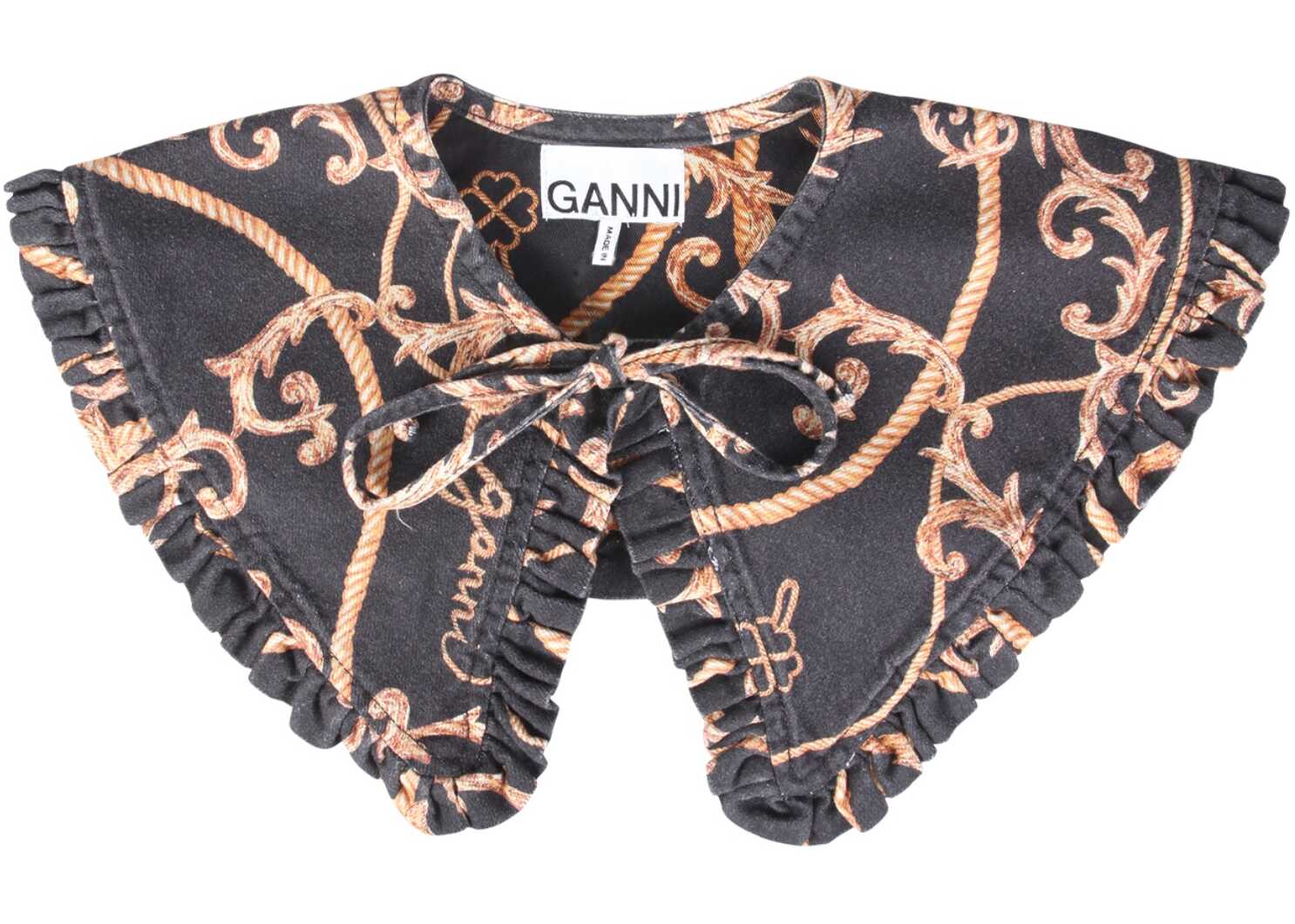 Ganni Detachable Collar A4016_099 BLACK