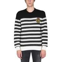 Pulovere casual Sweater With Logo Patch Barbati