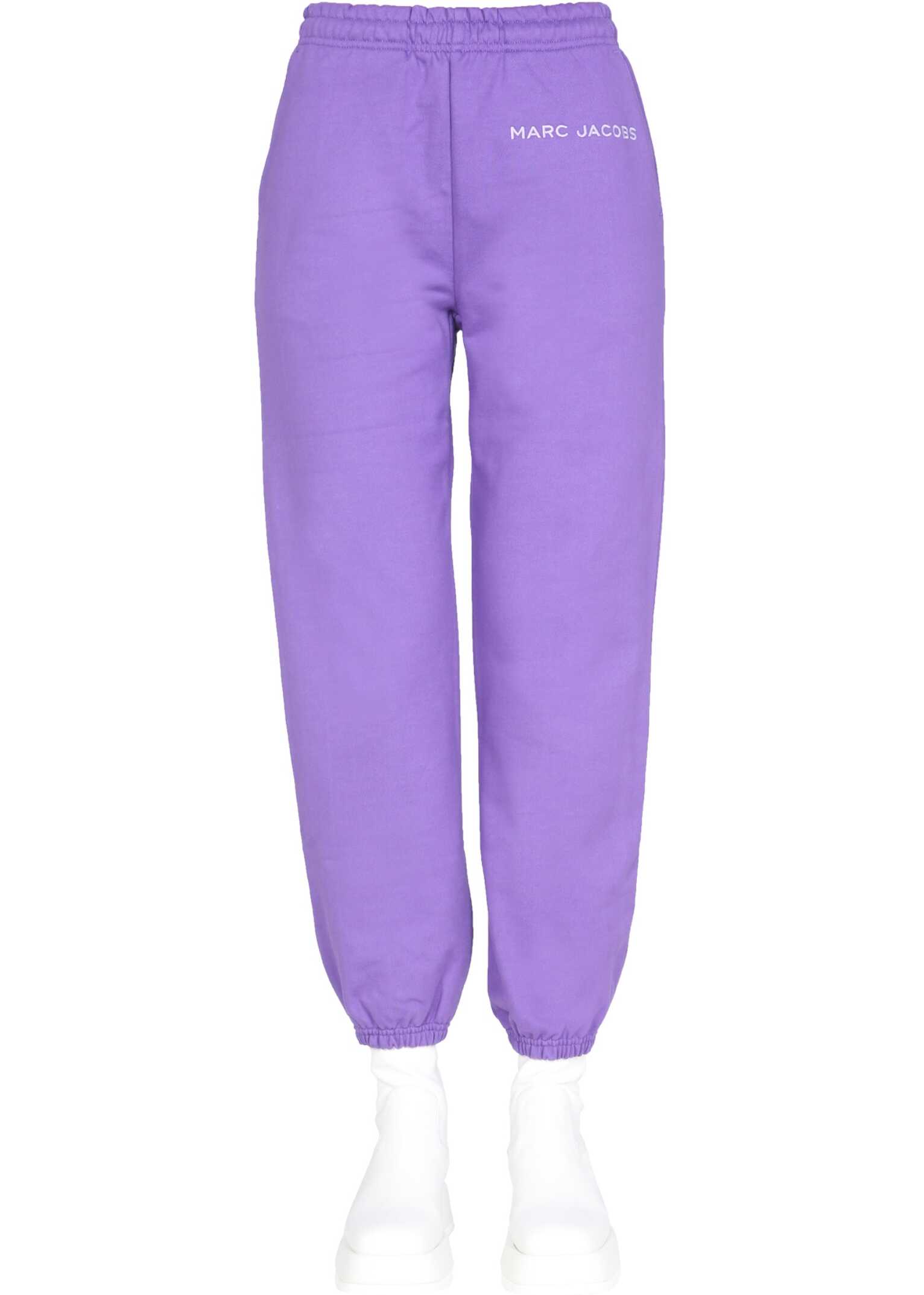 Marc Jacobs Jogging Pants With Embroidered Logo C412C05PF21_511 PURPLE