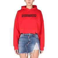 Hanorace Sweatshirt With Rubber Logo Femei