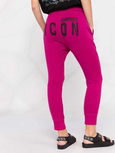 Pantaloni casual DSQUARED2 Icon Jogging Trousers FUCHSIA Femei (BM 8718744) 3