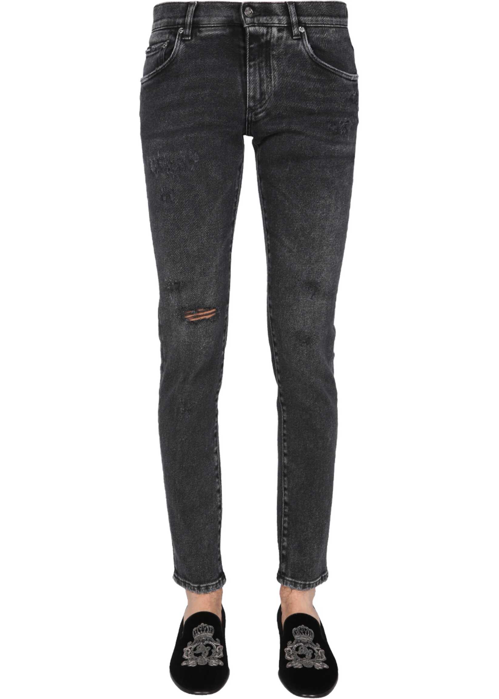 Dolce & Gabbana Skinny Fit Jeans GY07LD_G8ER0S9001 BLACK