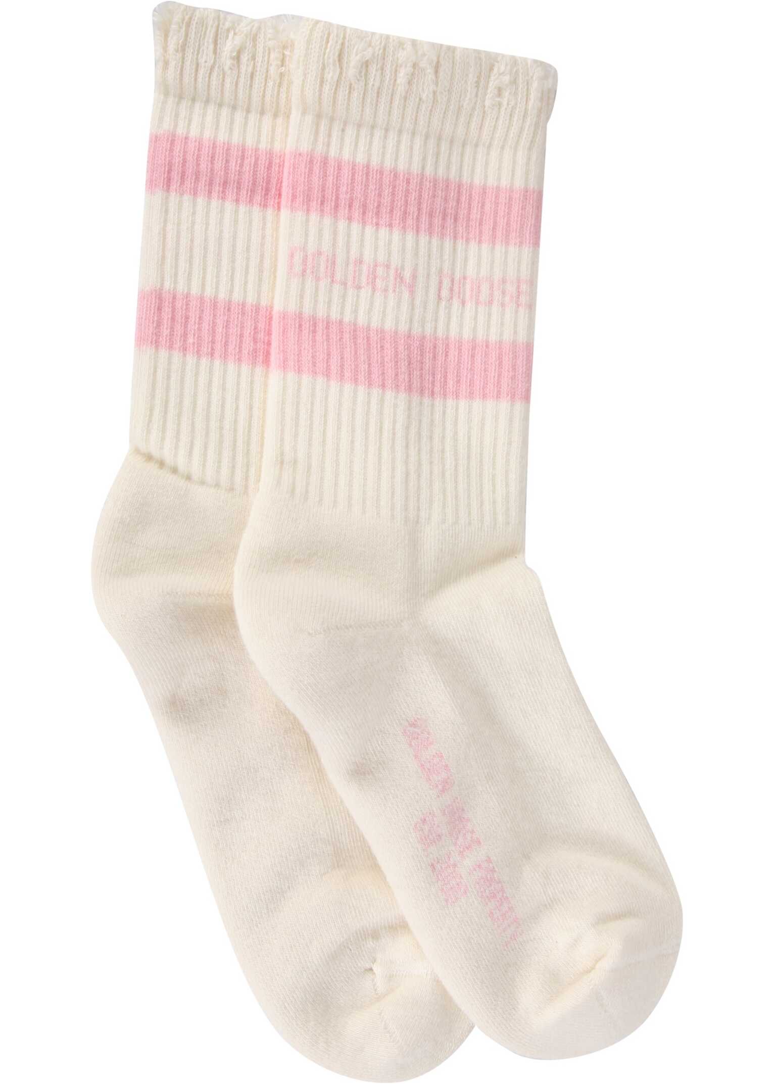 Golden Goose Striped Socks BEIGE