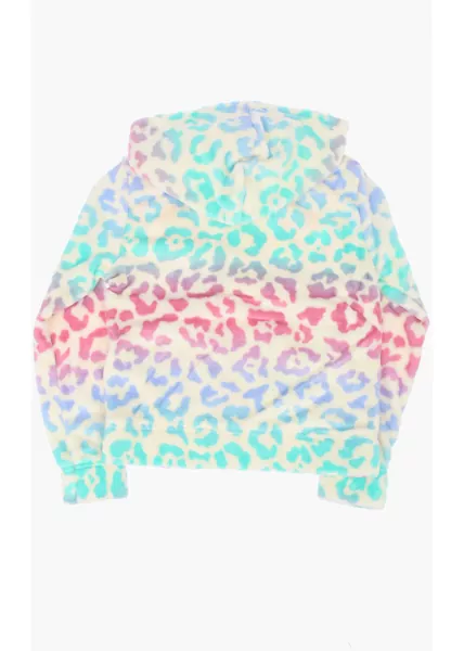 Bluze de trening Converse Leopard Printed Sherpa Sweatshirt Multicolor Baieti (BM 8719950) 3