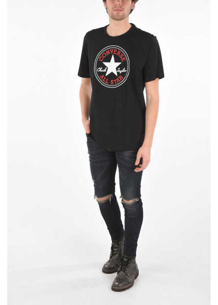 Tricouri Converse Printed Chuck Taylor T-Shirt Black Barbati (BM 8720037) 4