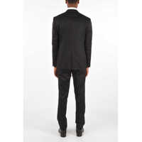 Costume CORNELIANI pentru Barbati - Costume CORNELIANI Virgin Wool Cerimonia Academy 3 Pieces Suit Black Barbati (BM 8720127) - B-mall.ro