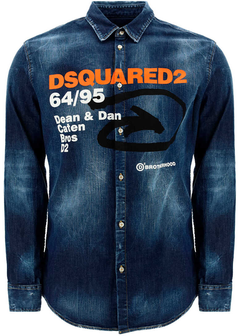 DSQUARED2 Shirt S74DM0585S30341 DARK DENIM BLUE