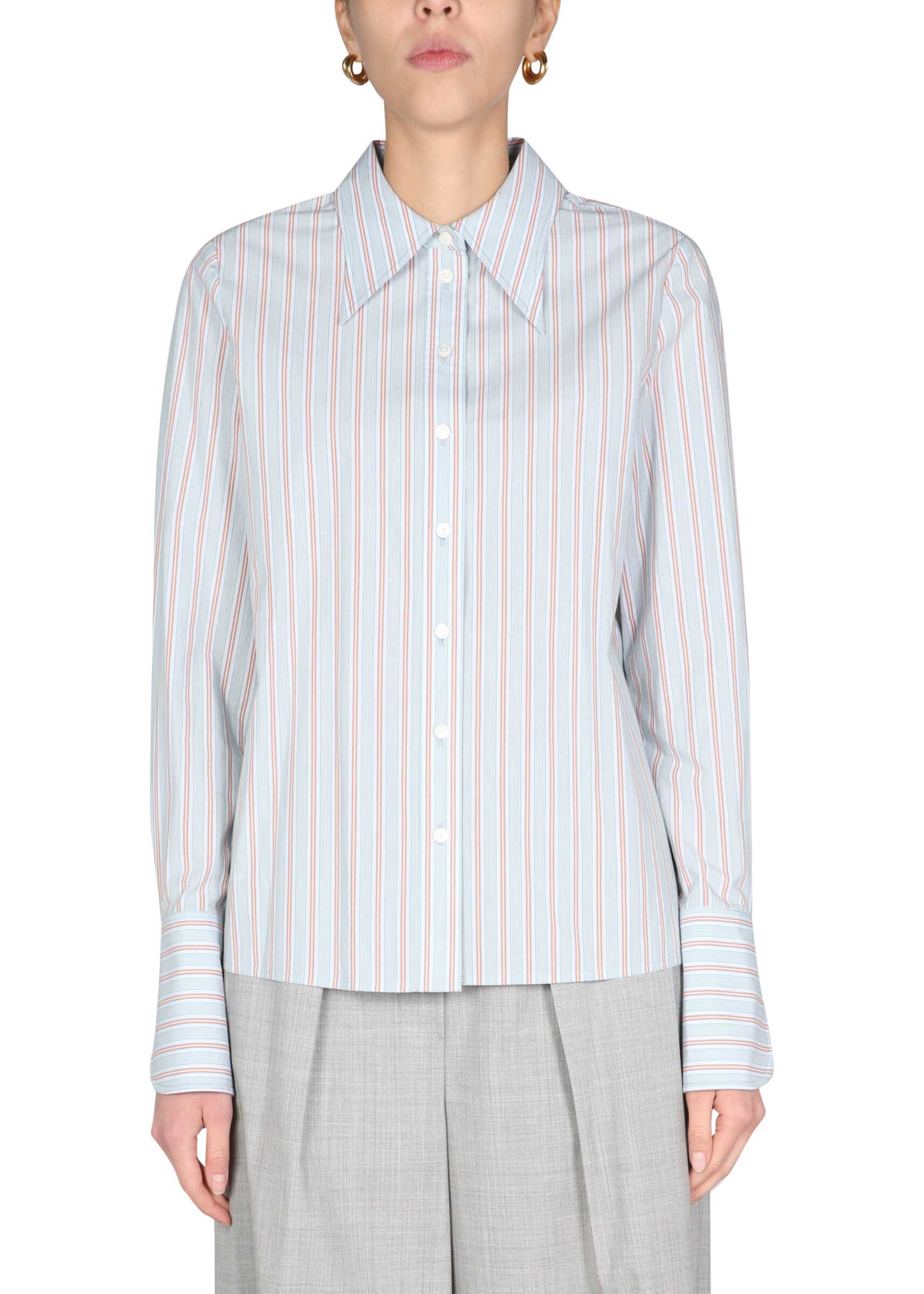 Tory Burch Striped Pattern Shirt 87297_810 AZURE