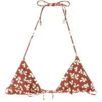 Bikini Triangle Bikini Top With Floral Print Femei