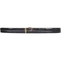 Curele Double Belt With Skull And Floor Femei