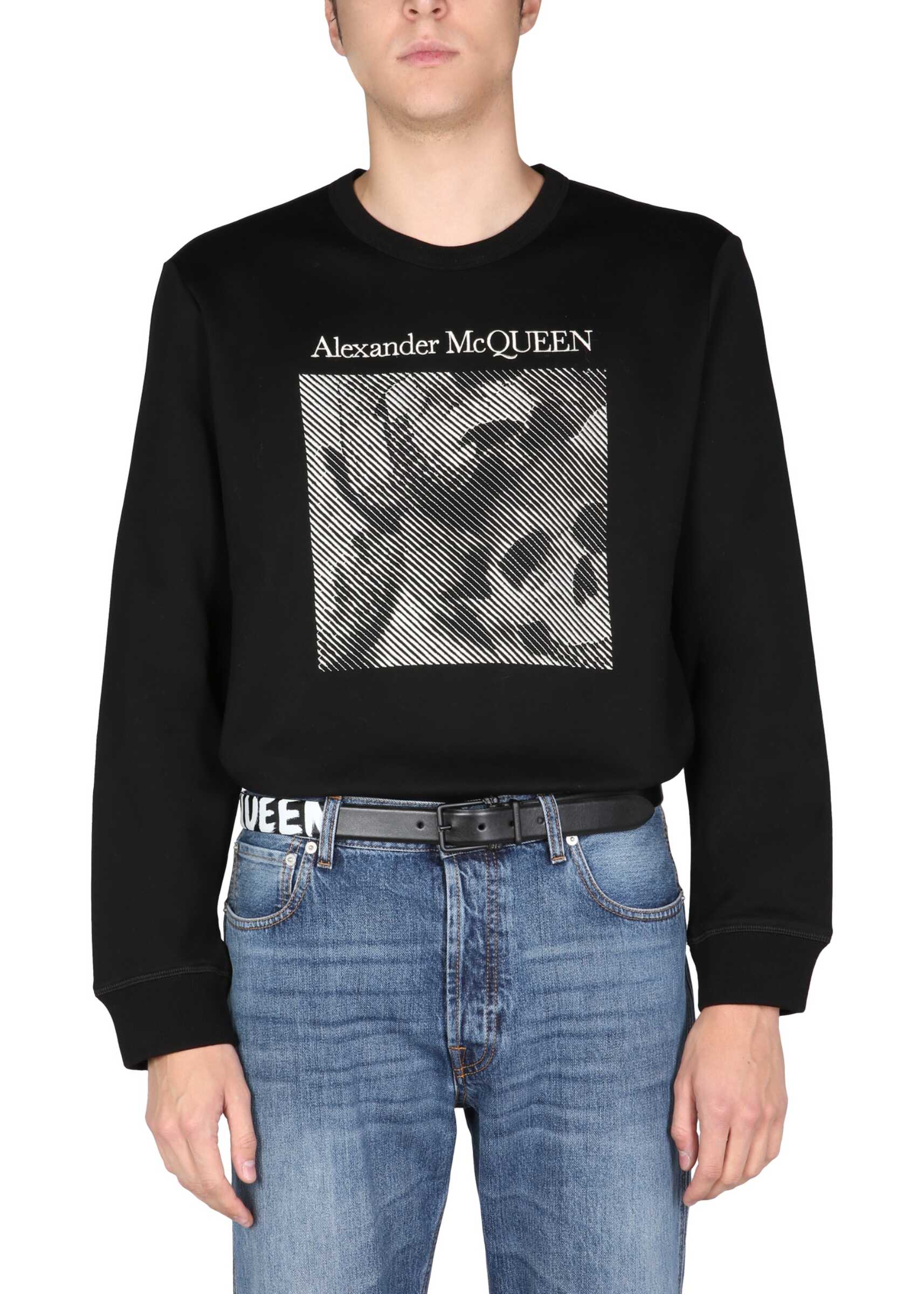 Alexander McQueen Sweatshirt With 3D "Skull" Embroidered 683181_QSX561010 BLACK