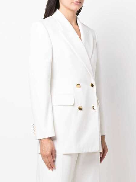 Sacouri Alexander McQueen Double-Breasted Jacket WHITE Femei (BM 8720892) 3