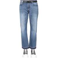 Blugi drepti Jeans With Raw Cut Barbati
