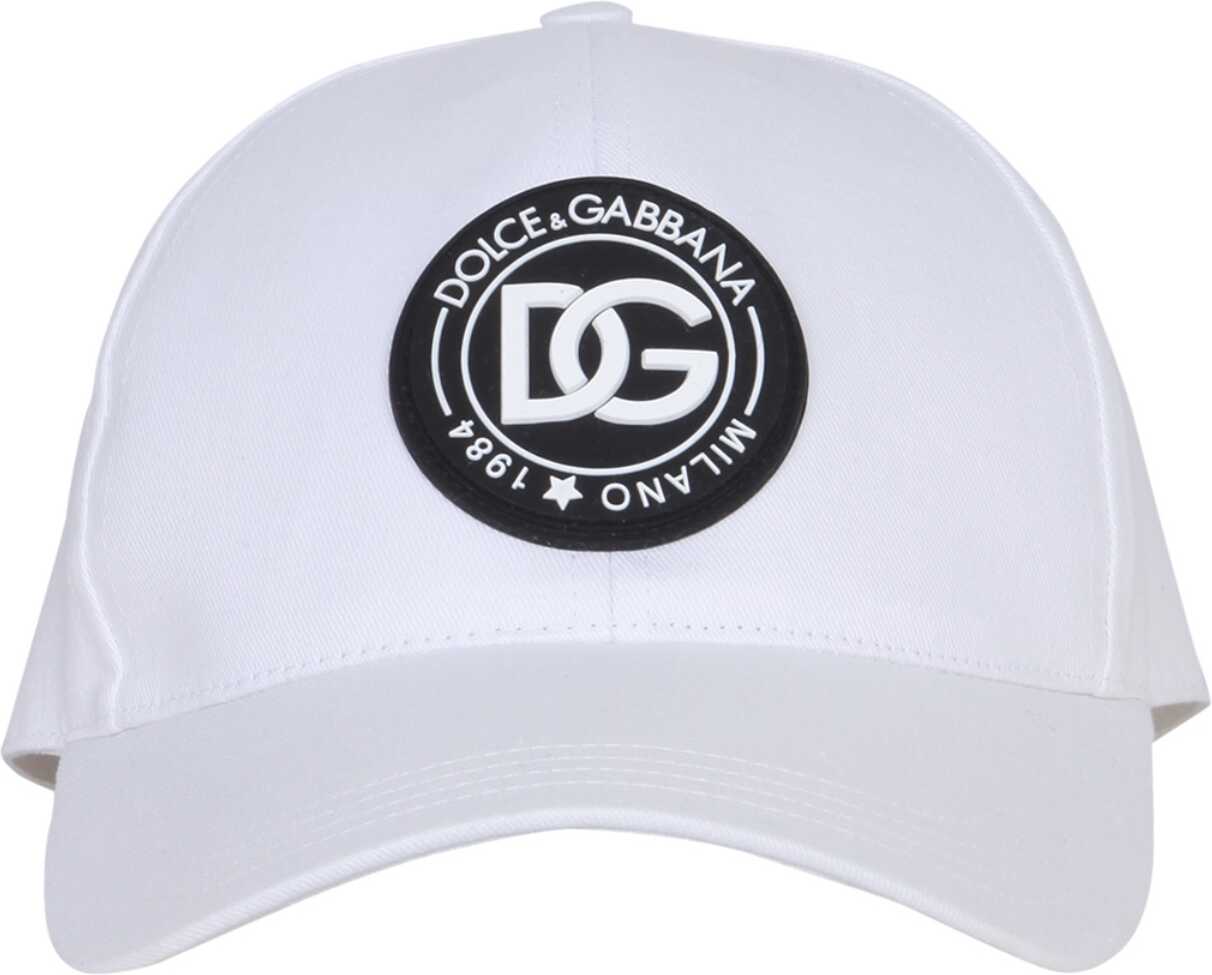 Dolce & Gabbana Baseball Hat GH590Z_FU6XPW0800 WHITE image