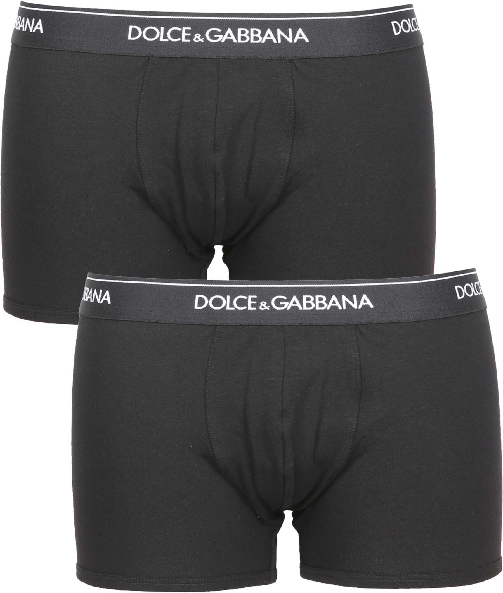 Dolce & Gabbana Pack Of Two Boxers M9C07J_FUGIWN0000 BLACK