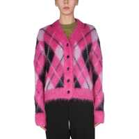 Cardigane Cardigan With Argyle Inlay Femei