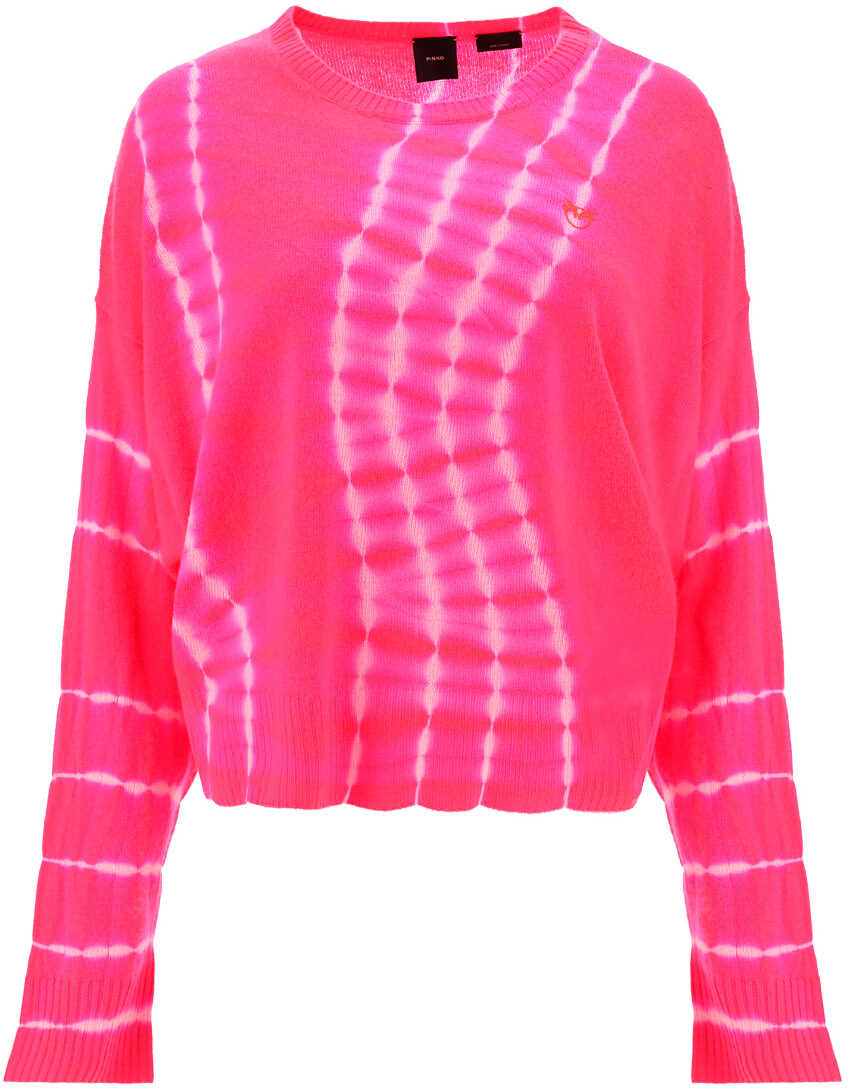 Pinko Taramundi Sweater 1G175KY7V7 PANNA/ROSA FLUO