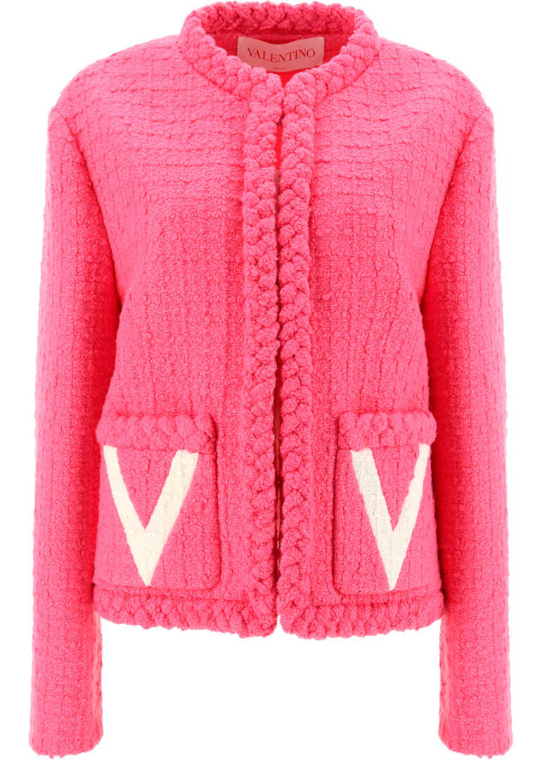 Valentino Garavani Tweed Jacket XB3CE5776U3 ECLECTIC PINK