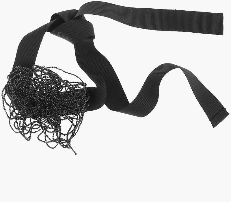 Bratari Brunello Cucinelli Silk And Brass Bracelet Black Femei (BM 8726403) 2