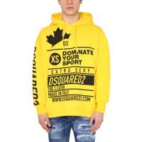 Hanorace Printed Slouch Fit Sweatshirt With Hood Barbati
