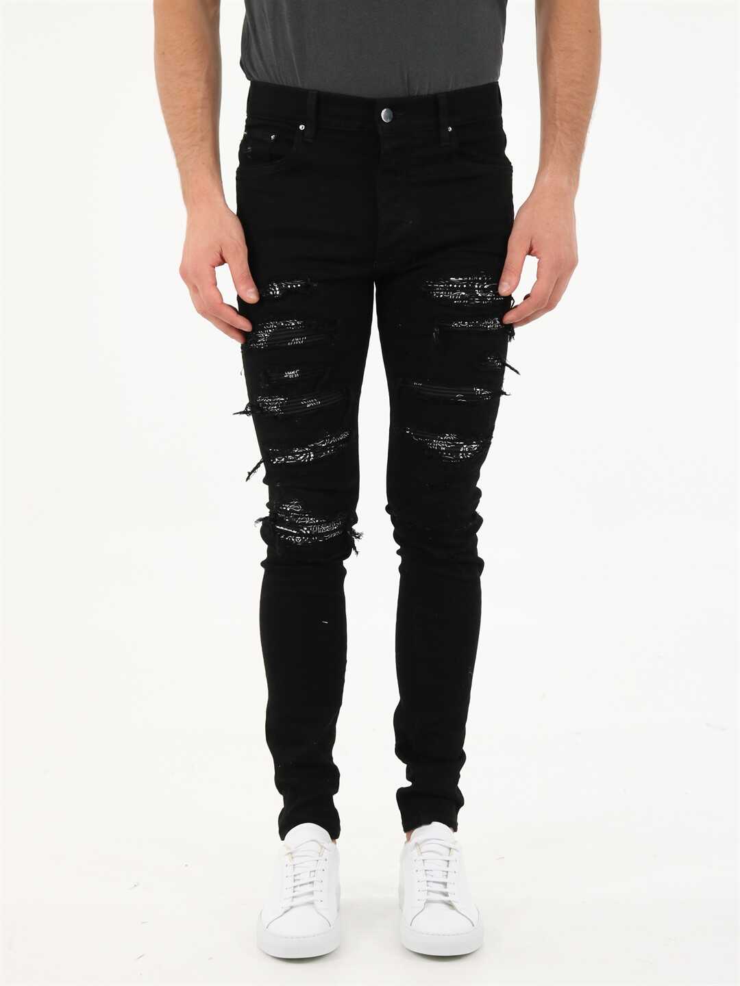 AMIRI Bandana Trasher Jeans MDS061 Black image0