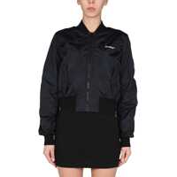 Jachete Bomber With Logo Print Femei