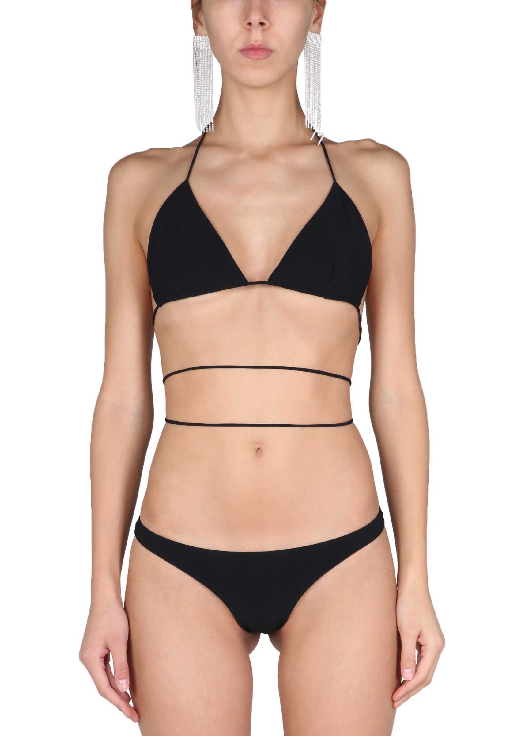 Magda Butrym Triangle Bikini BLACK image20