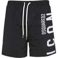 Bermude Swimsuit With Logo Print Barbati
