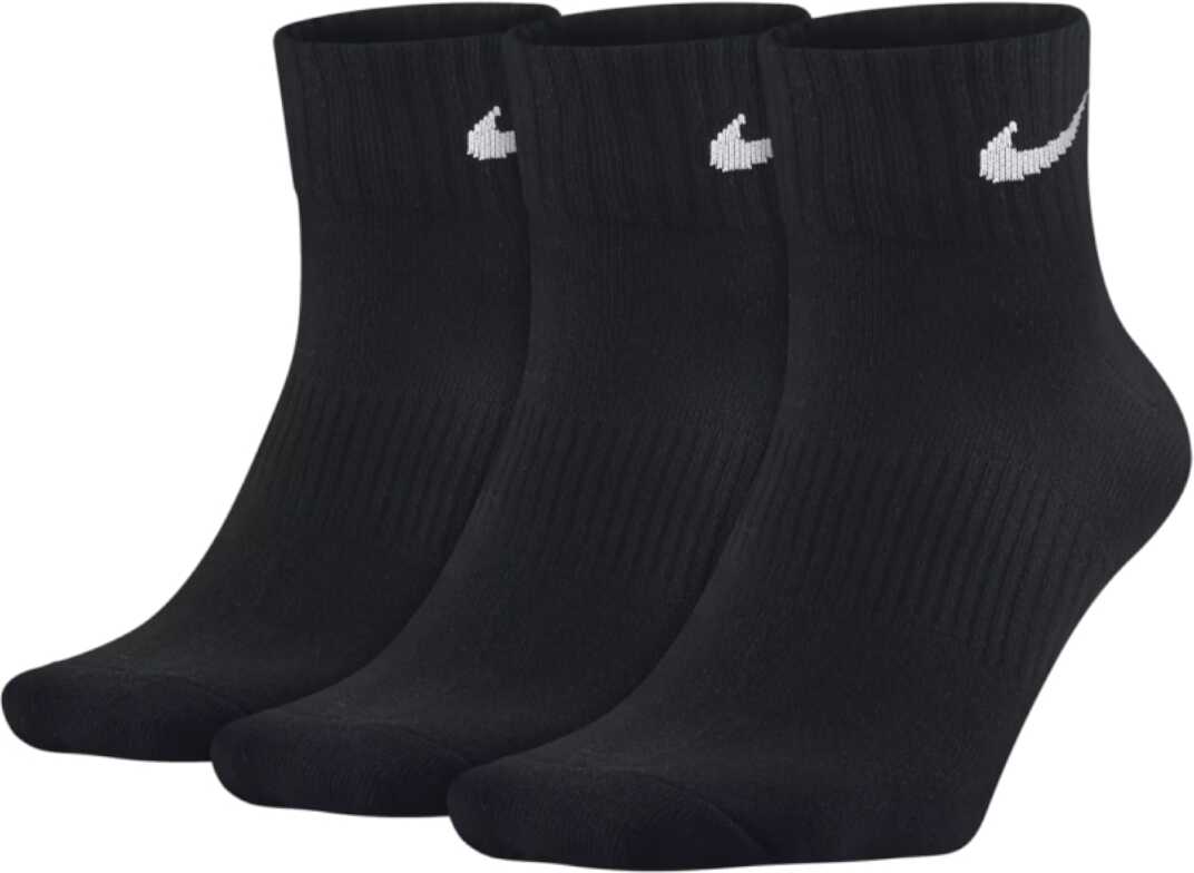 Nike Lightweight Quarter 3PPK Socks Black