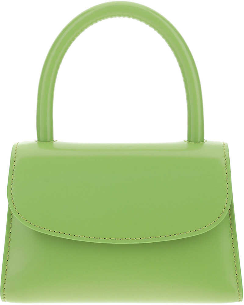 BY FAR Mini Patent Shoulder Bag 19PFMINALMWSMA LIME GREEN