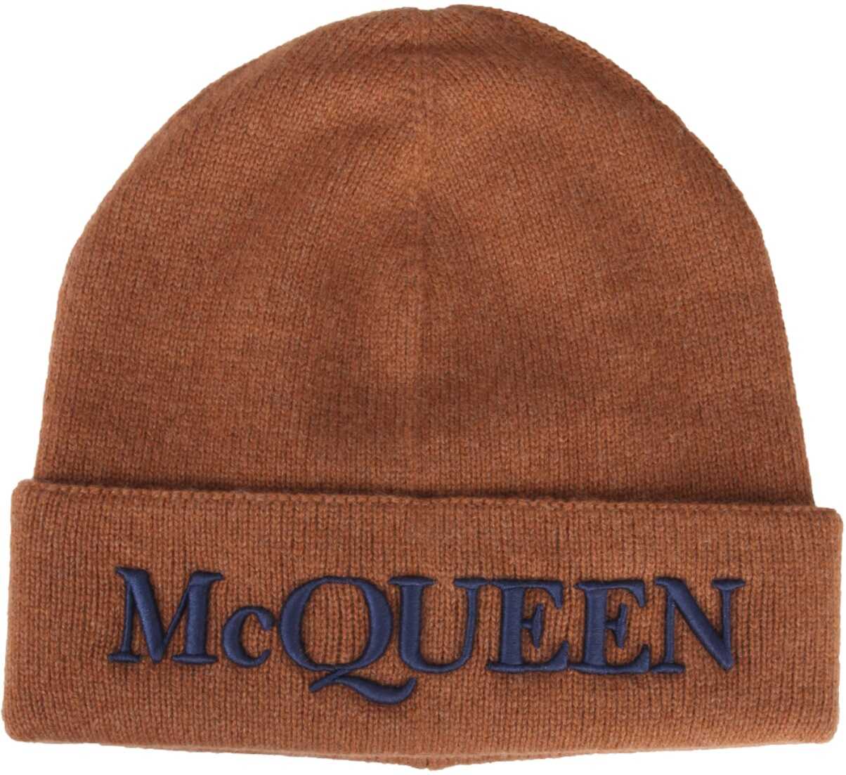 Alexander McQueen Hat With Logo BROWN