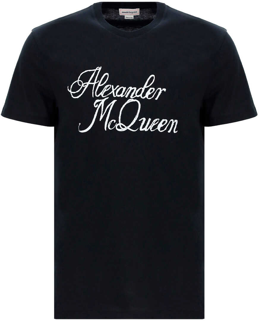 Alexander McQueen T-Shirt 687714QSZ86 BLACK/WHITE