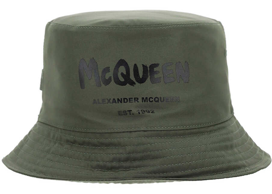 Alexander McQueen Bucket Hat 6677794404Q KAKY/BLACK image0