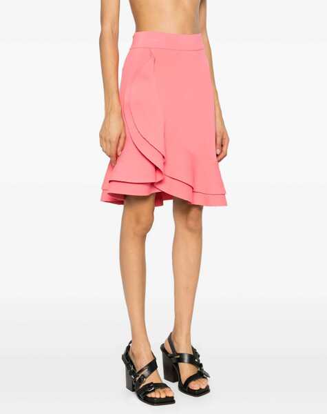 Fuste casual Alexander McQueen Mini Skirt With Ruches PINK Femei (BM 8730255) 3