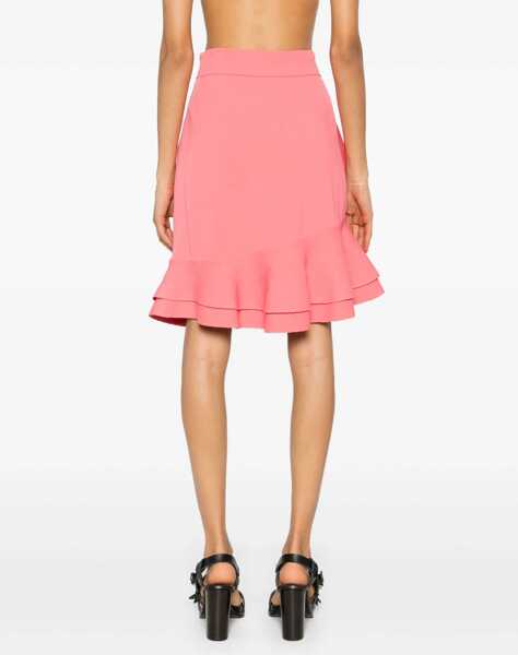 Fuste casual Alexander McQueen Mini Skirt With Ruches PINK Femei (BM 8730255) 4