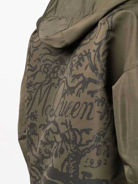 Jachete Alexander McQueen Blake Painting Jacket MILITARY GREEN Barbati (BM 8730273) 5