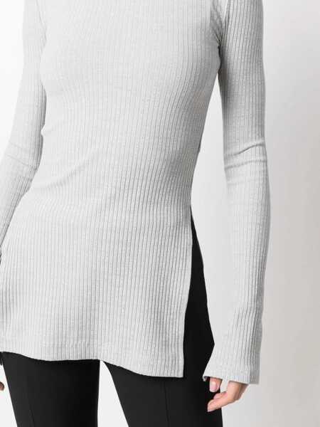 Tricouri HELMUT LANG Jersey T-Shirt GREY Femei (BM 8730372) 5