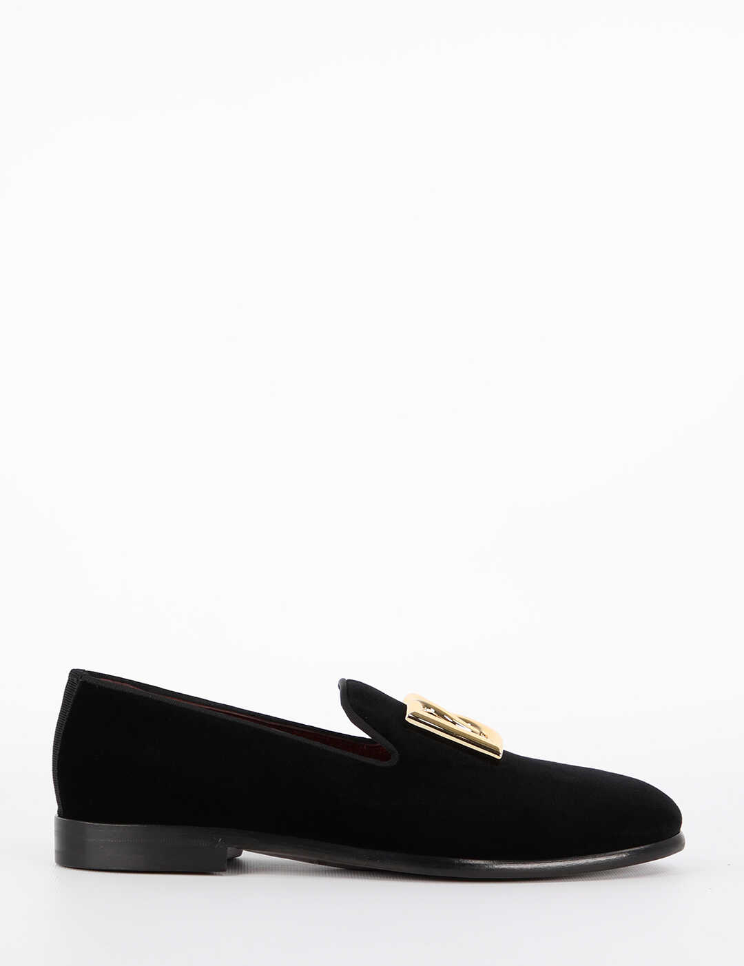 Dolce & Gabbana Leonardo Velvet Loafers A50467 A6808 Black