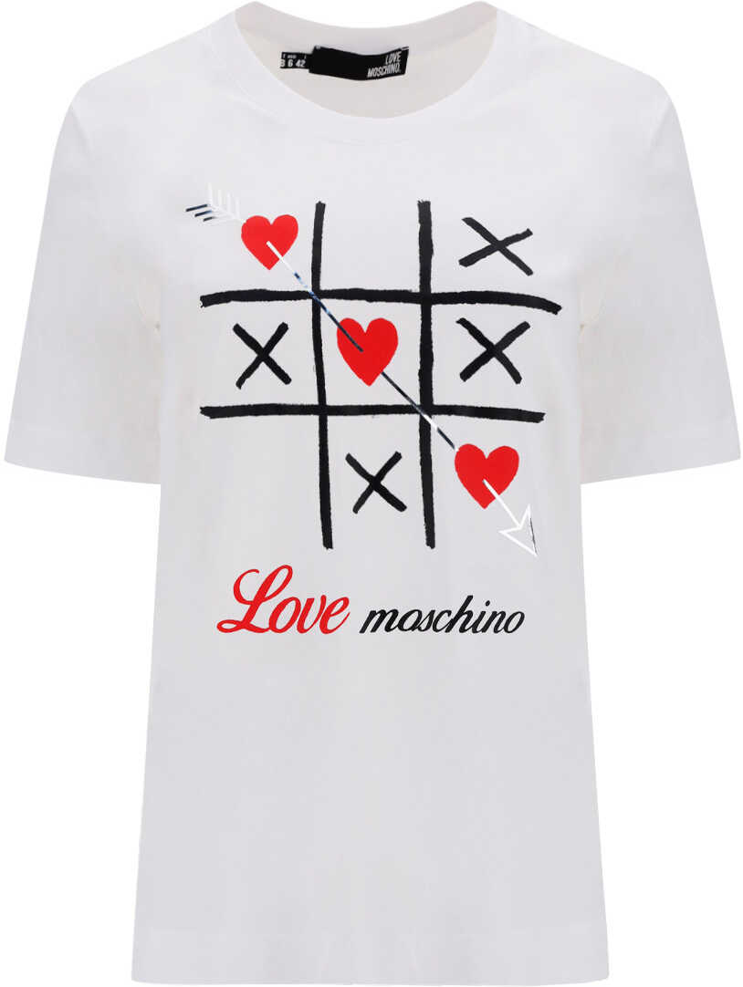 LOVE Moschino T-shirt W4F153JM3876 OFF WHITE