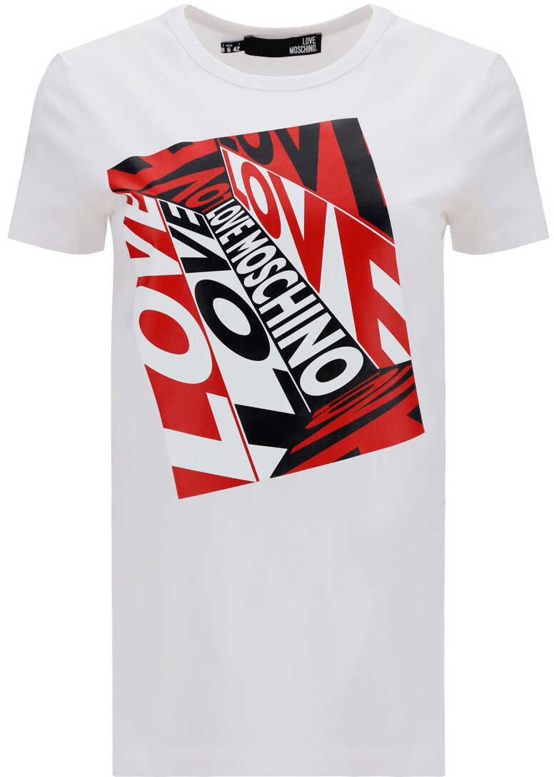 LOVE Moschino T-shirt W4F732CM3876 OFF WHITE