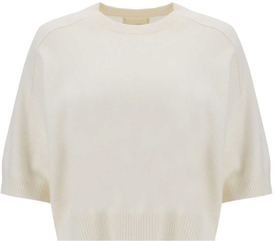Loulou Studio Short Sleeves Sweater DARAT IVORY