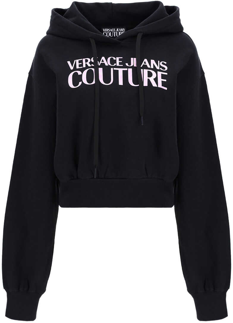 Versace Jeans Couture Logo-print Cotton Hoodie 72HAIP02CF06P 899+302