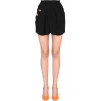Pantaloni scurti Shorts With Embossed Buttons Femei