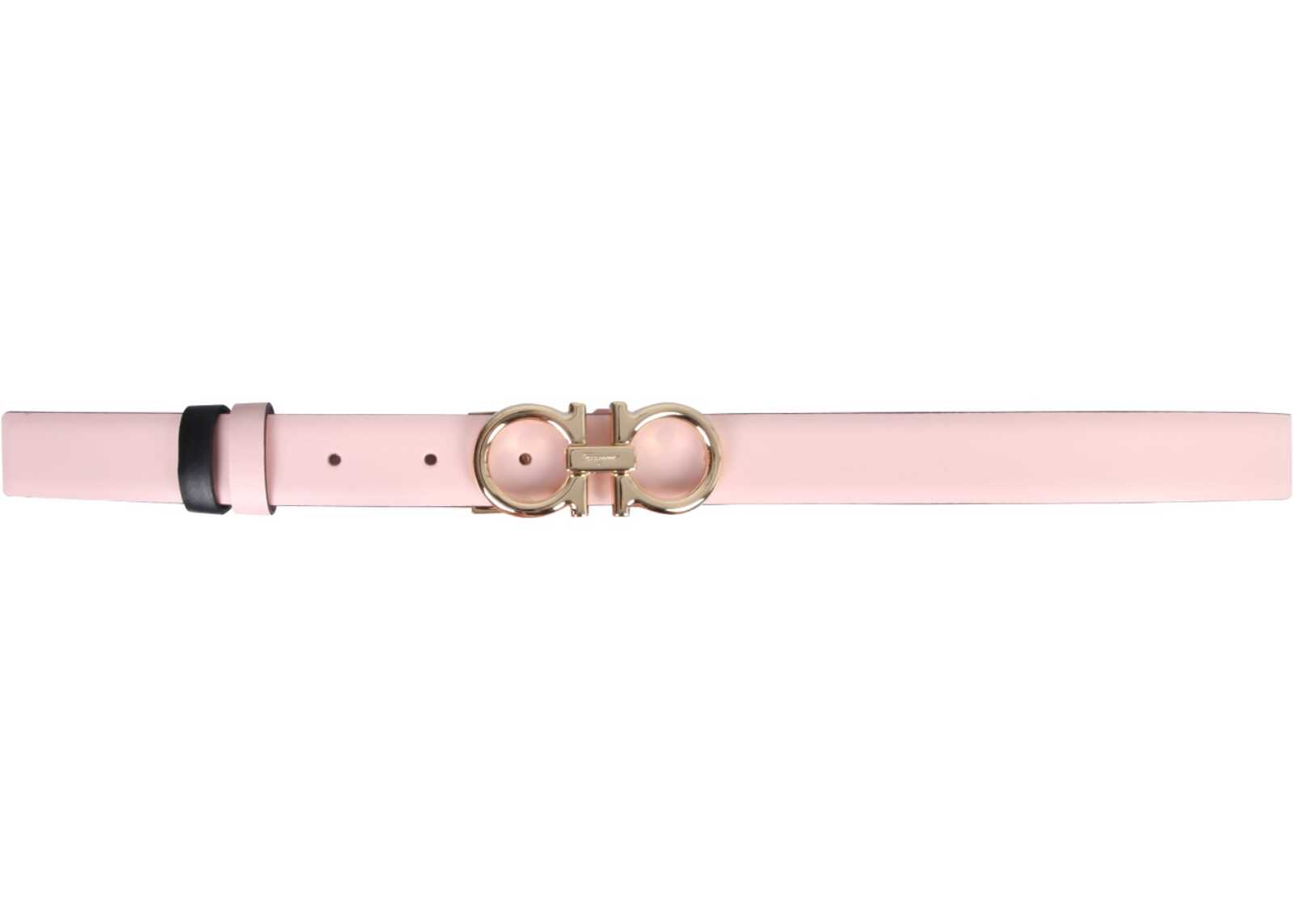 Salvatore Ferragamo Reversible Gancini Belt 741592_23B559NYLUNDPINK PINK